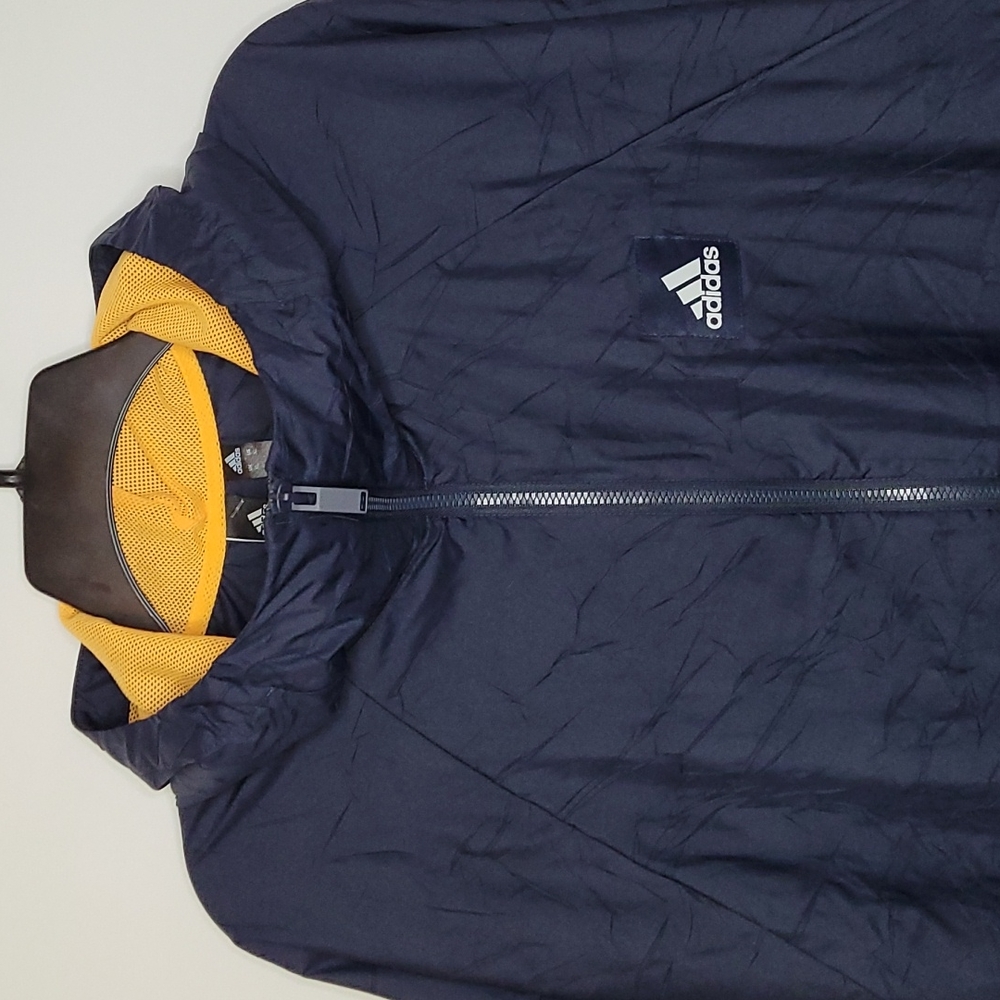 💰NWT! ADIDAS ▪︎ MEN'S NAVY WINDBREAKER JACKET ▪︎ SIZE XL